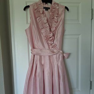 Jessica Howard Pink Ruffle Fir & Flare Dress - PERFECT FOR EASTER!